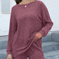Lounge Worthy Dropped Shoulder Top and Shorts Set