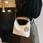Faux Leather Woven Purse