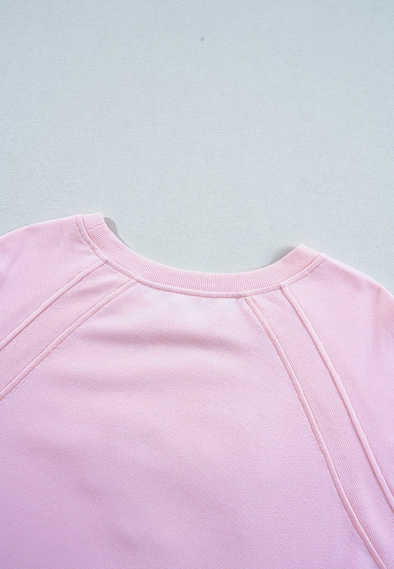 Valentines Day HUG AND KISSES Round Neck Sweatshirt
