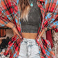 Plaid Flannel Long Sleeve Shirt