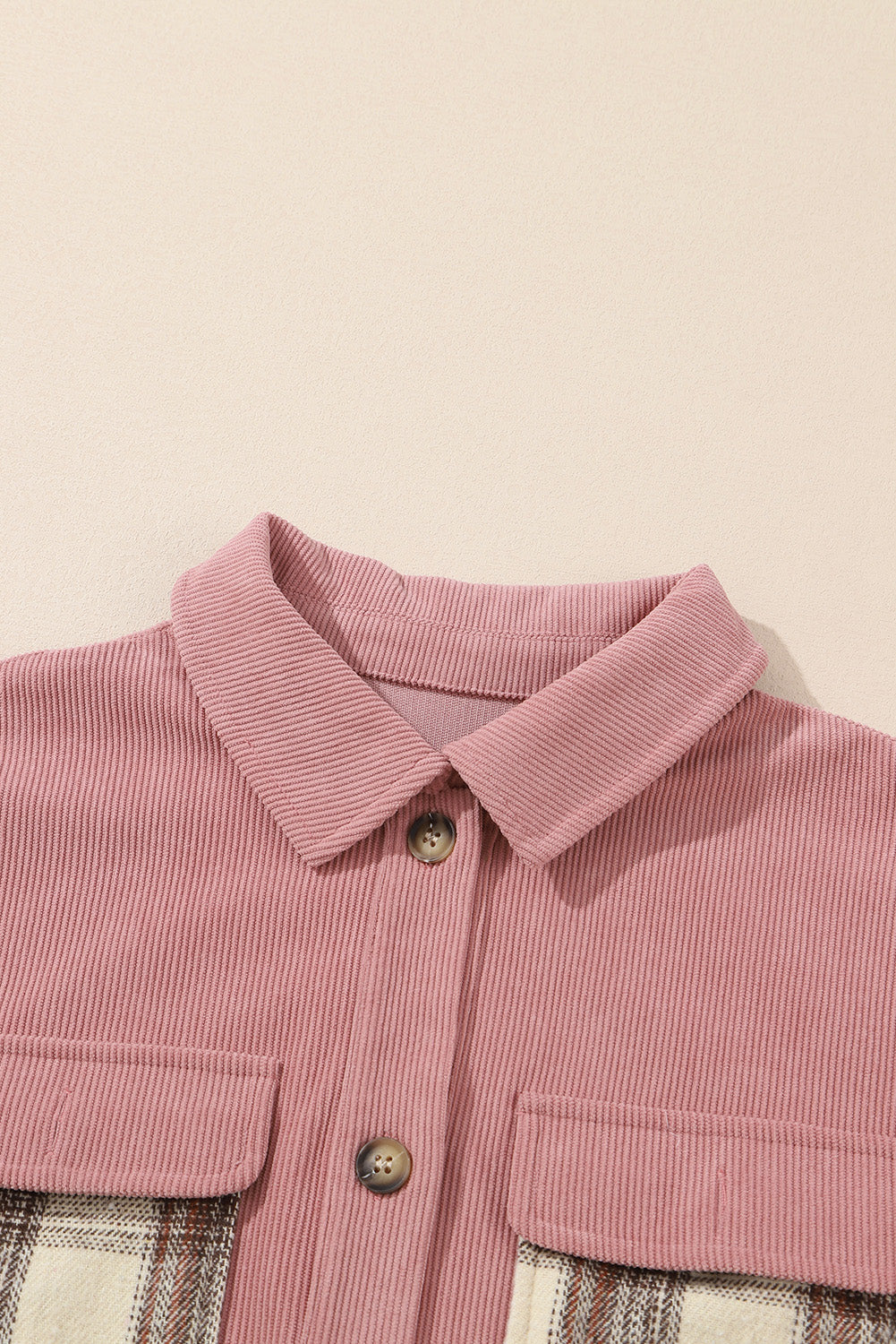 Pocketed Plaid Shacket Flannel