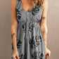 *App Exclusive* Sunflower Print Button Down Sleeveless Dress