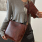 Faux Leather Adjustable Strap Crossbody Bag with Wallet