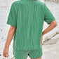 Ribbed Top and Drawstring Shorts Set
