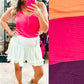 Ribbed Button Vneck Tank