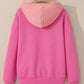 Drawstring Colorblock Long Sleeve Hoodie