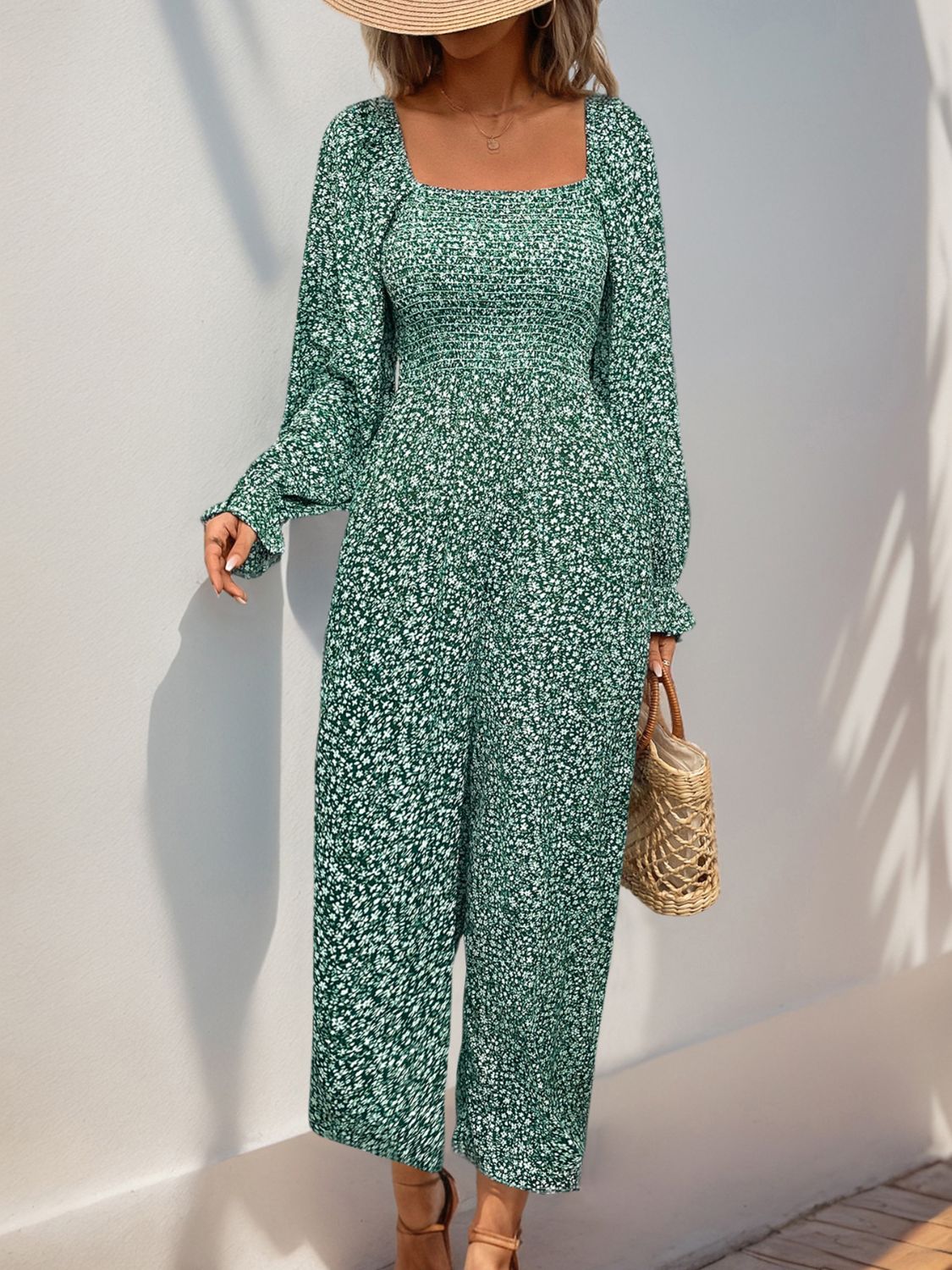 Floral Smocked Romper