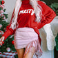 Merry Christmas Turtleneck Long Sleeve Sweater