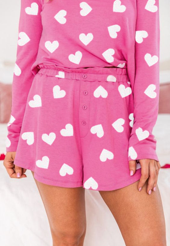 Hearts Shorts Set