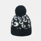 Thermal Leopard Hat with Pompom