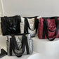 Puffer Tote Bag with Side Pockets