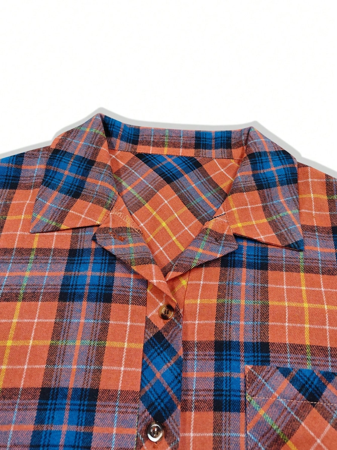 Plaid Flannel Long Sleeve Shirt