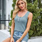 Ribbed Scoop Neck Wide Strap Tank