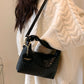 Faux Leather Woven Purse