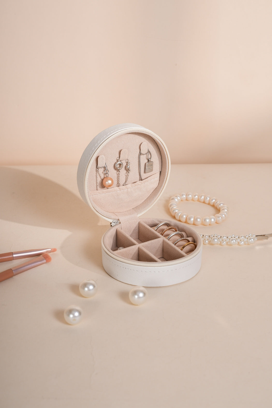 Faux Leather Jewelry Box