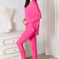 Oversized Vneck Soft Rayon Long Sleeve Top and Leggings Set