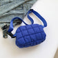 Bubble Texture Adjustable Strap Crossbody Bag