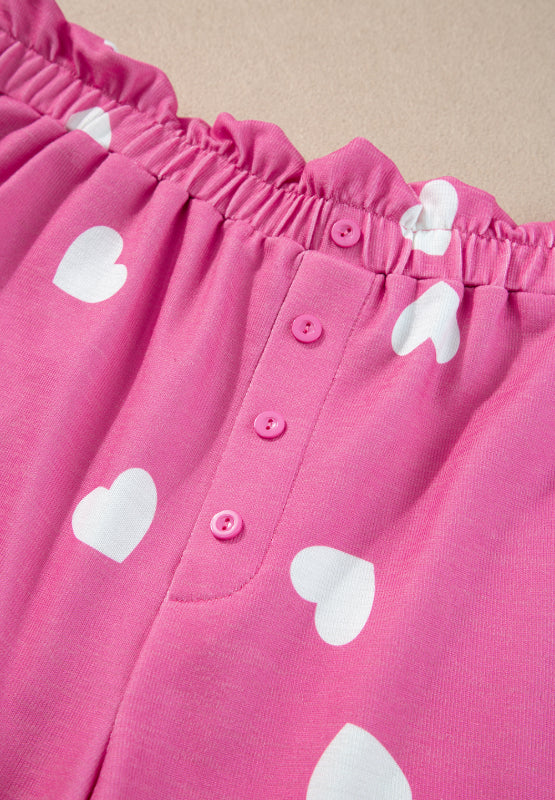 Hearts Shorts Set