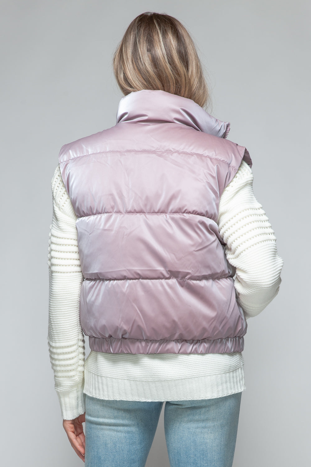 Faux Fur Lining Quilted Vest