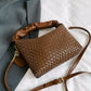 Faux Leather Woven Purse