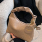 Faux Leather Woven Purse