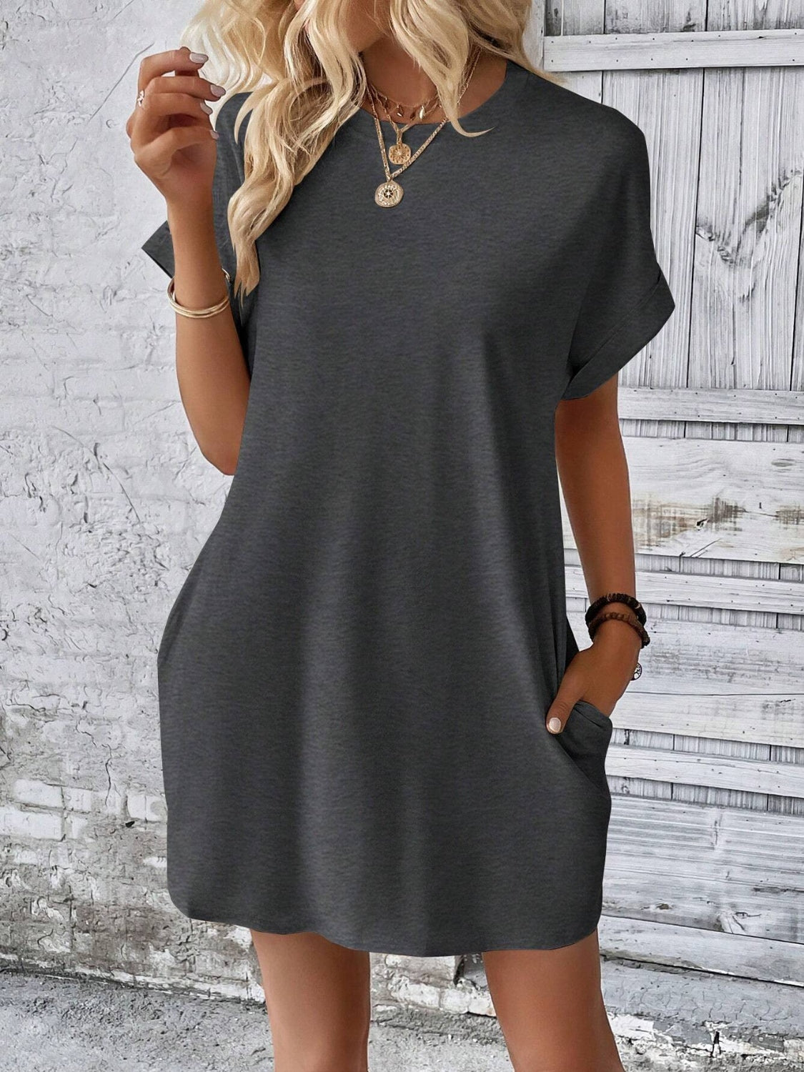 Tshirt Dress with Pockets