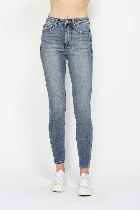 Judy Blue Tummy Control Non Distressed Skinny Jeans