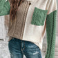Colorblock Drop Shoulder Knitted Sweater