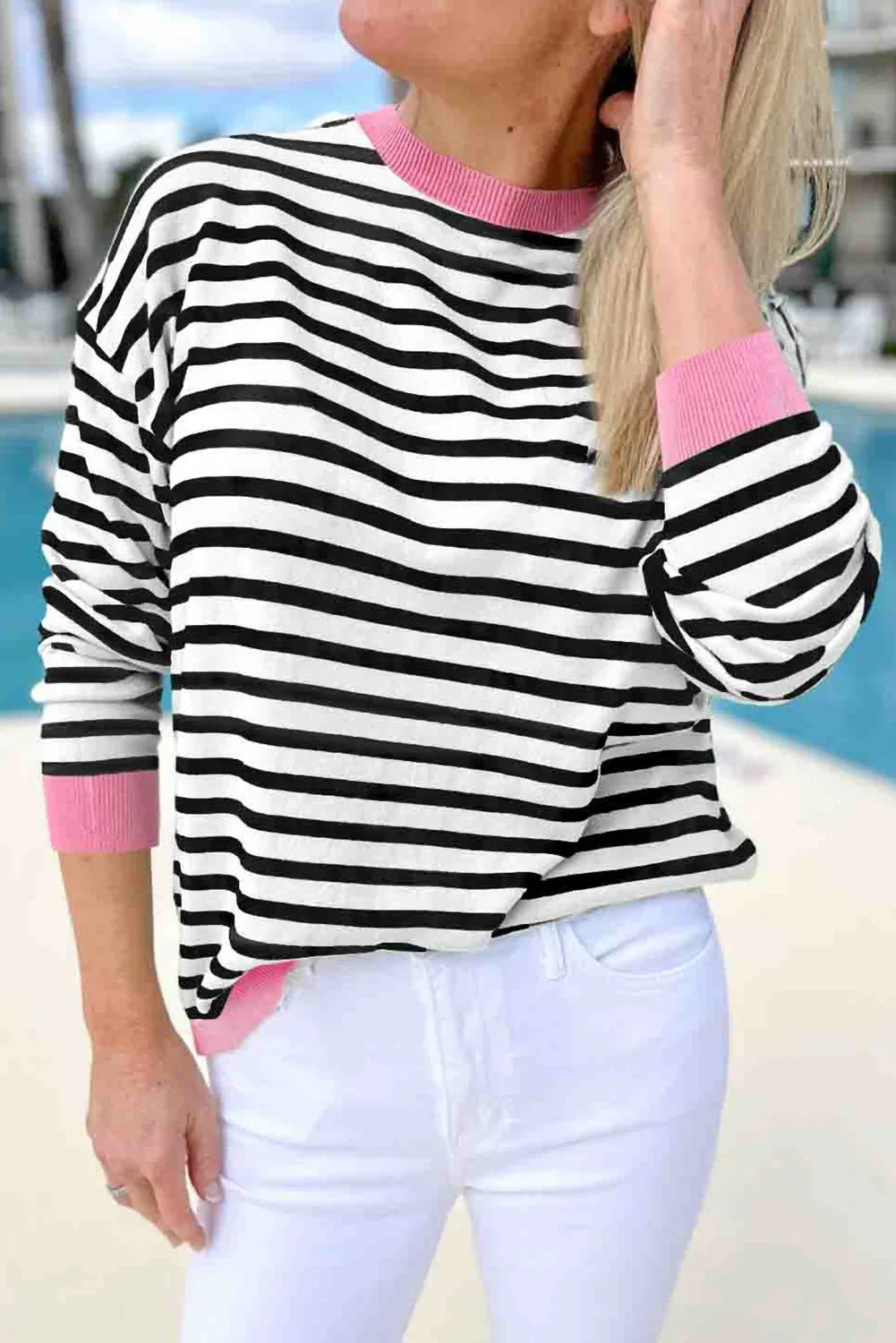 Striped Color Block Long Sleeve