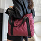 Puffer Tote Bag with Side Pockets