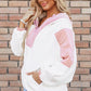 Colorblock Half Zip Long Sleeve Hoodie
