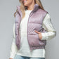 Faux Fur Lining Quilted Vest