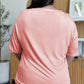 Bamboo Vneck Drop Shoulder Tshirt