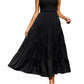 Tiered Smocked Wide Strap Dress