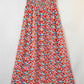 Slit Floral Midi Skirt