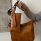 Faux Leather Adjustable Strap Crossbody Bag with Wallet