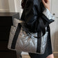 Puffer Tote Bag with Side Pockets