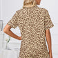 Leopard Short Sleeve Top and Shorts Lounge Set