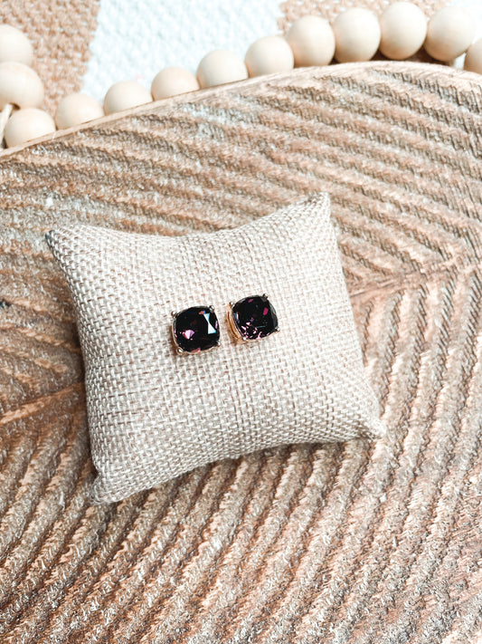 Purple Simple Studs