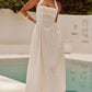 Devine Ruched Halter Neck Midi Dress