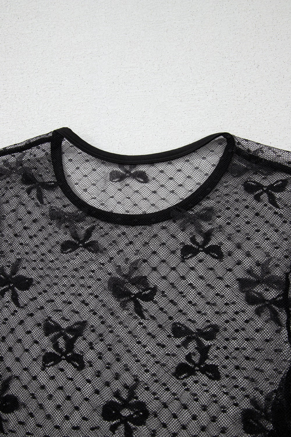 Coquette Bow Sheer Top