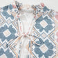 Tassel Tie Neck Balloon Sleeve Blouse