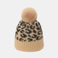 Thermal Leopard Hat with Pompom