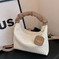 Faux Leather Woven Purse
