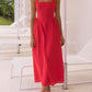 Devine Ruched Halter Neck Midi Dress