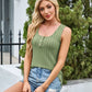 Ribbed Scoop Neck Wide Strap Tank