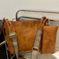 Faux Leather Adjustable Strap Crossbody Bag with Wallet