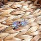 Multi Colored Pastel Flower Studs