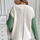 Colorblock Drop Shoulder Knitted Sweater