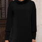 Turtleneck Button Long Sleeve Blouse